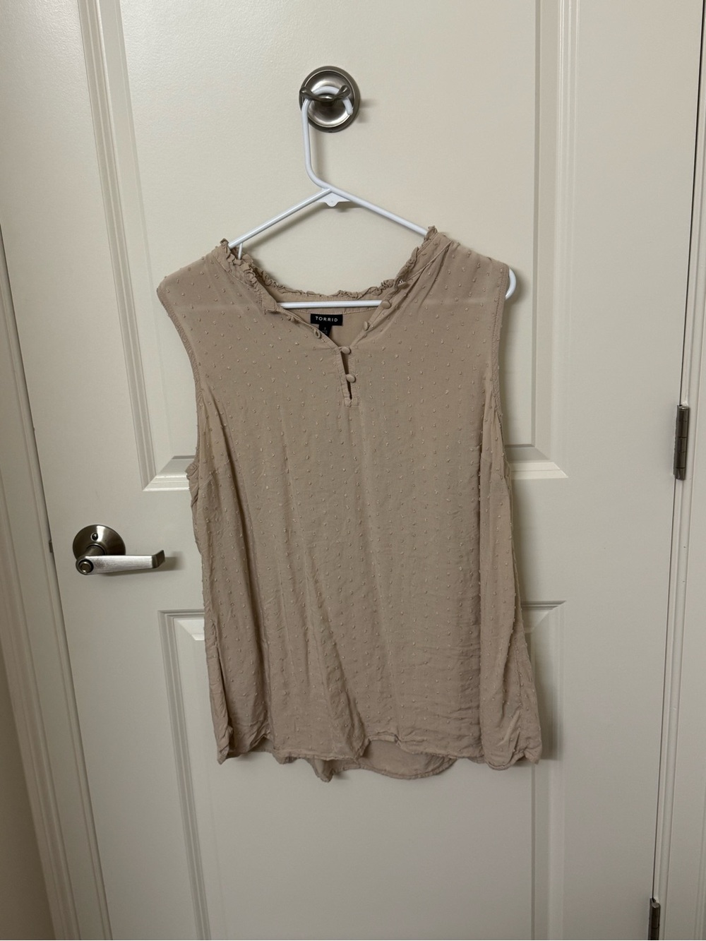 torrid Beige Textured Sleeveless Camisole